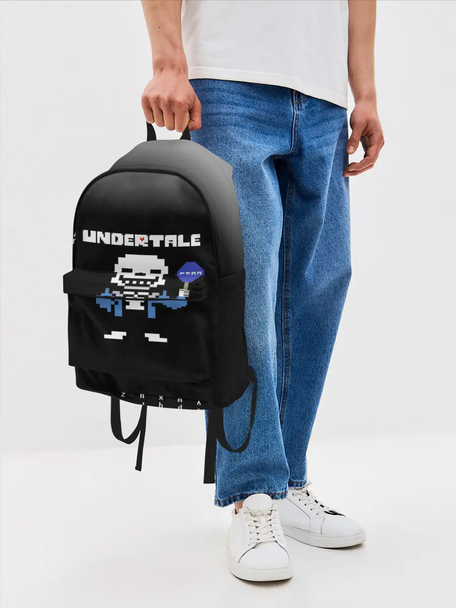 Рюкзак джинсовый / Undertale STOP.