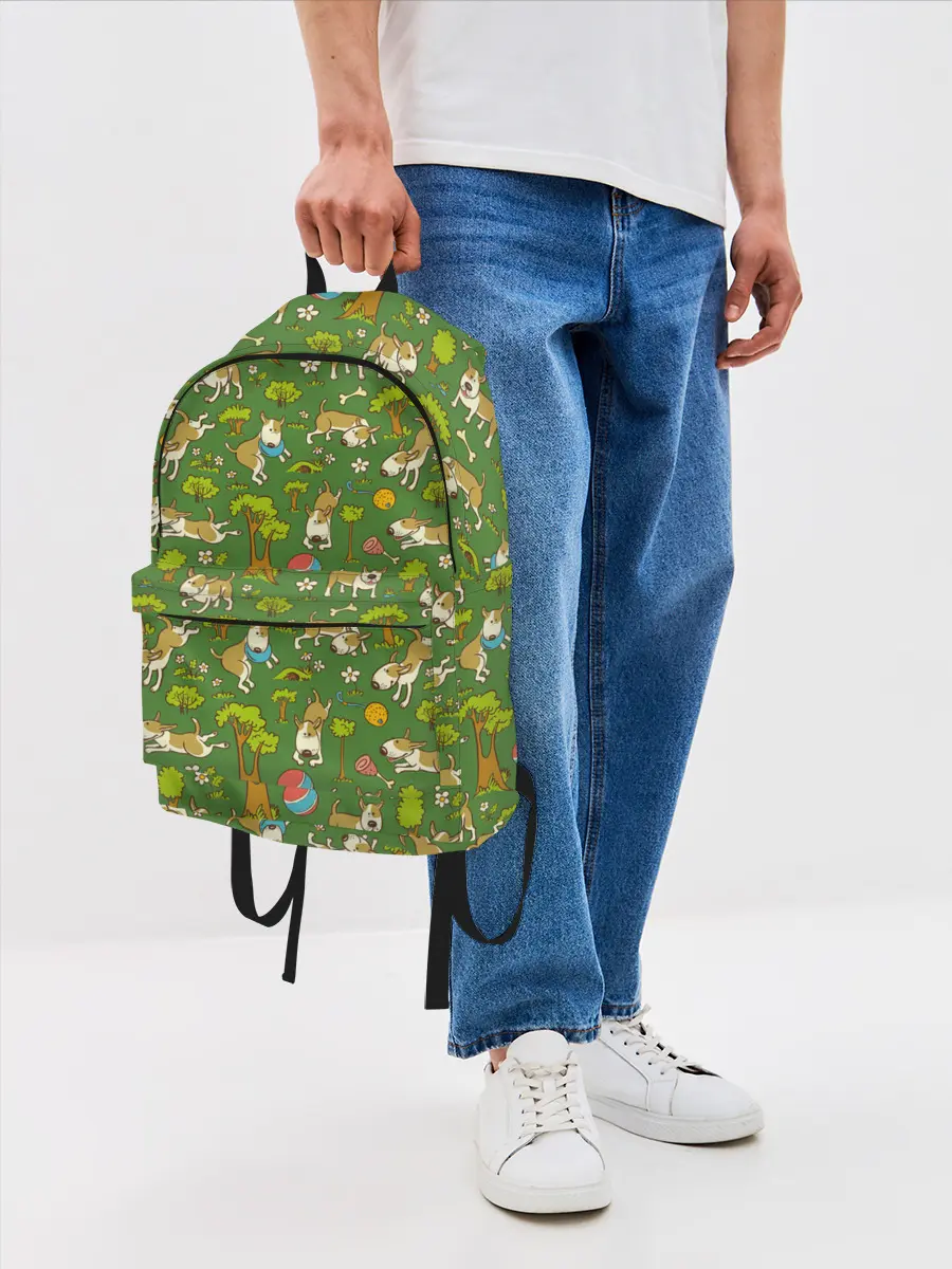 Рюкзак джинсовый / Забавные собаки