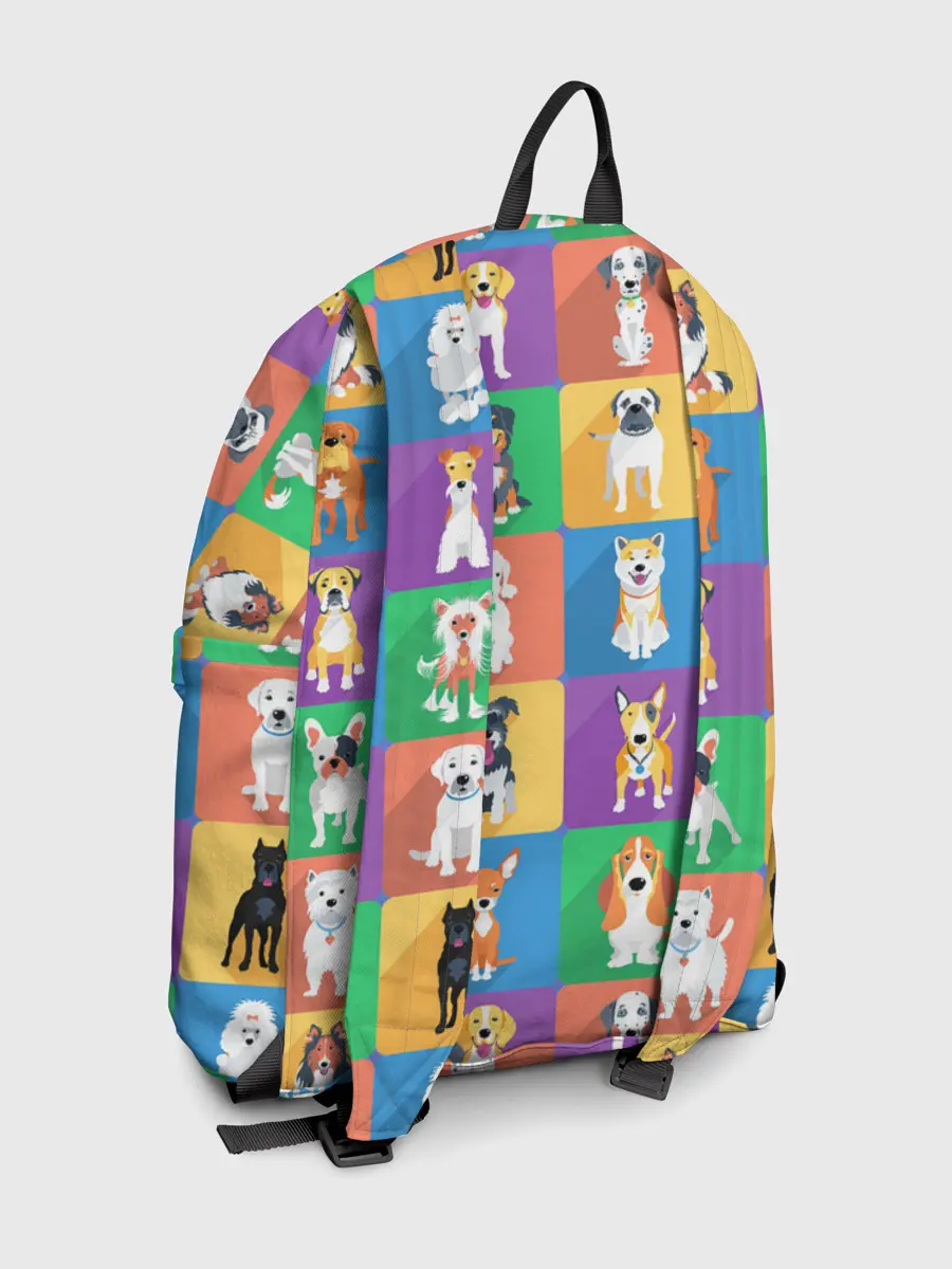 Рюкзак джинсовый / Забавные собаки