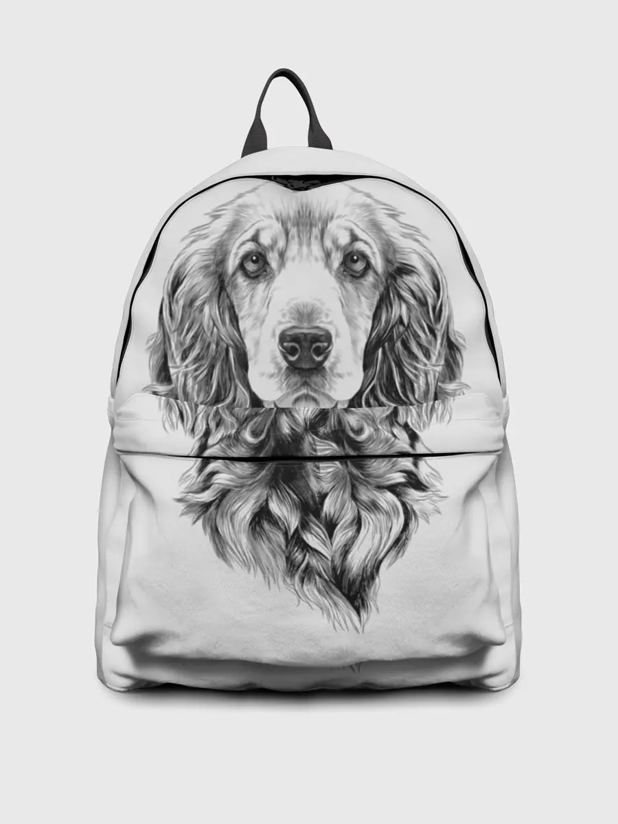 Рюкзак джинсовый / Кокер спаниель