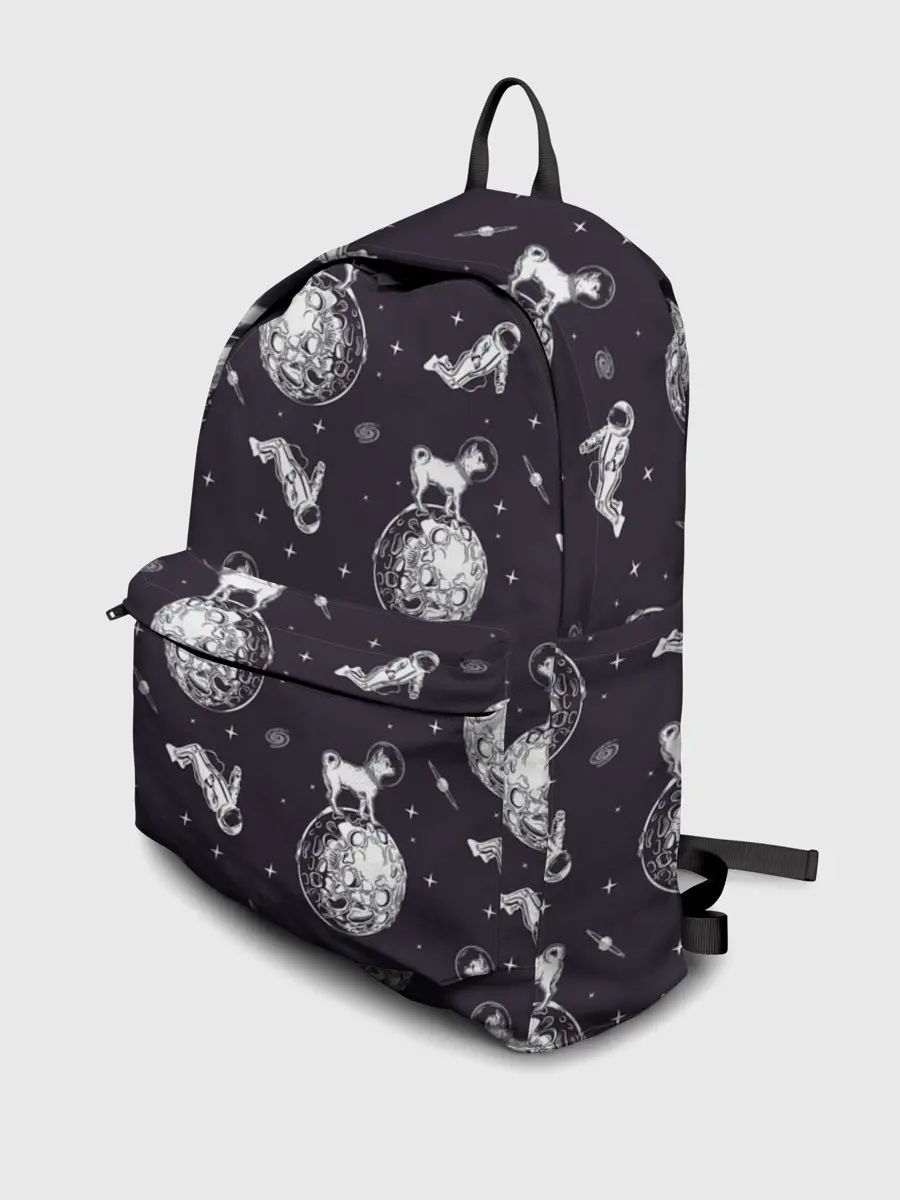 Рюкзак джинсовый / Собаки - астронавты