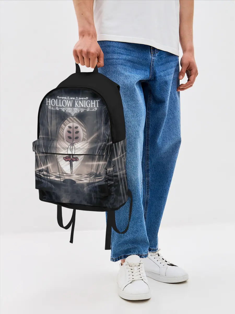 Рюкзак джинсовый / Hollow Knight.