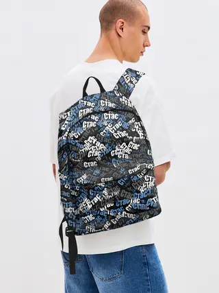 Рюкзак джинсовый / Именной камуфляж. Стас