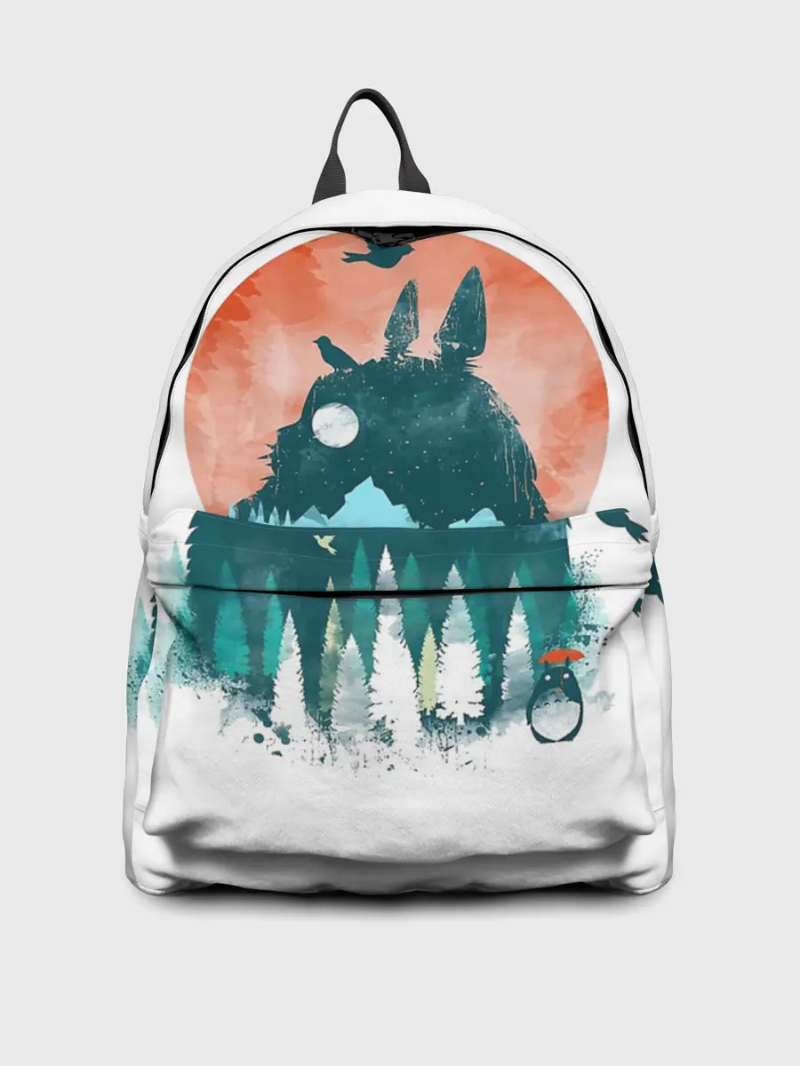 Рюкзак джинсовый / Силуэт Тоторо