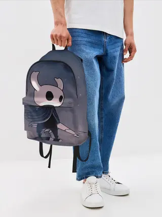 Рюкзак джинсовый / Рыцарь - HOLLOW KNIGHT