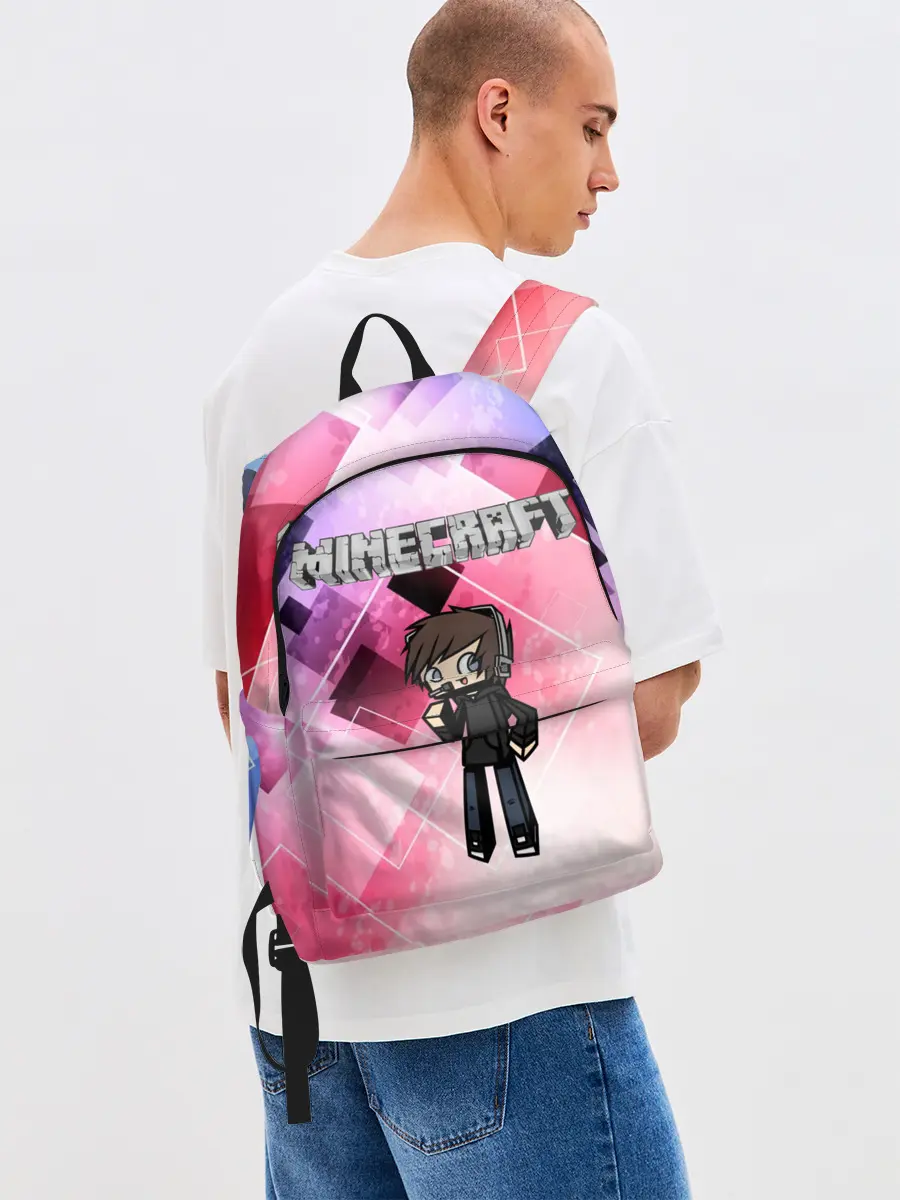 Рюкзак джинсовый / Майнкрафт