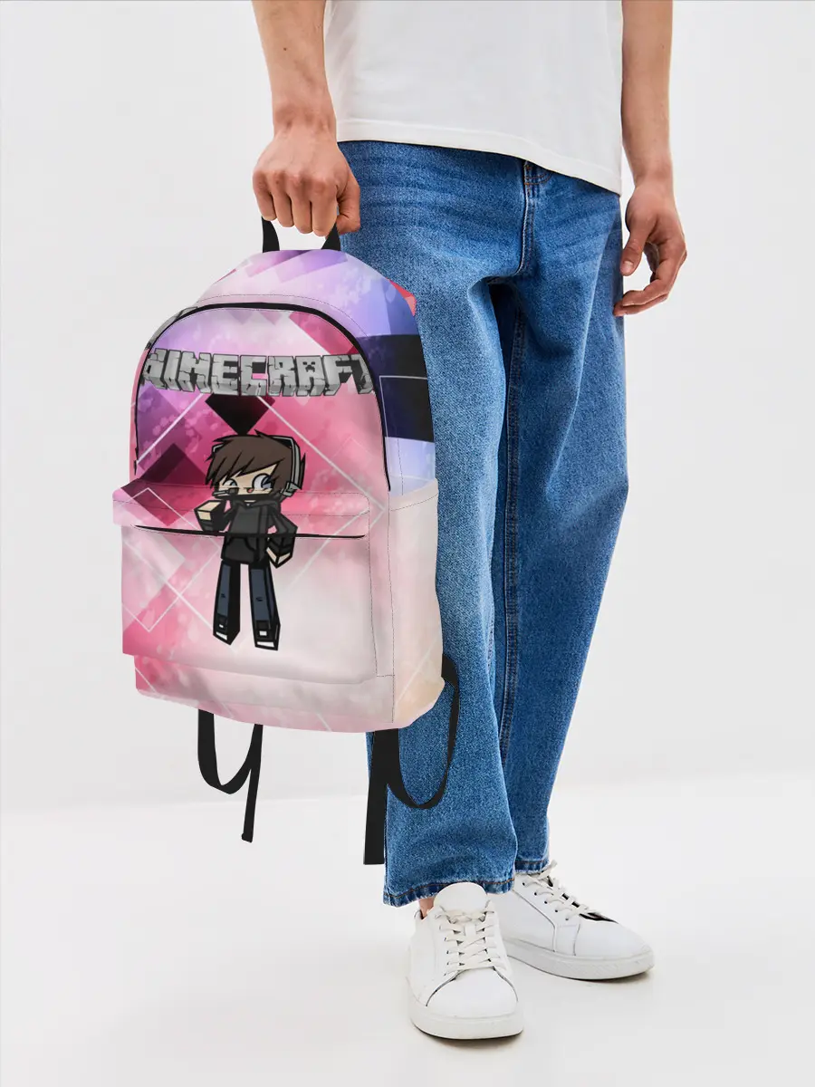 Рюкзак джинсовый / Майнкрафт