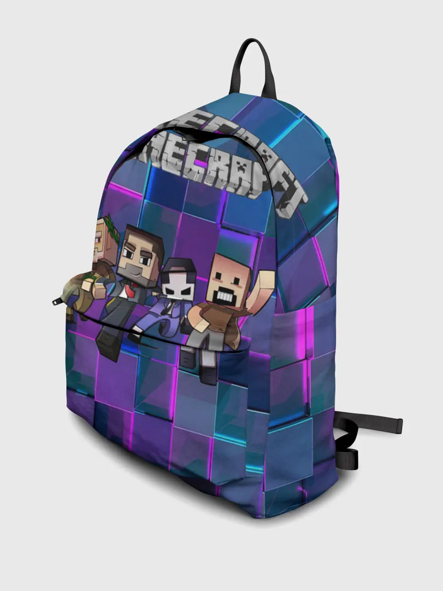 Рюкзак джинсовый / Майнкрафт на скиле