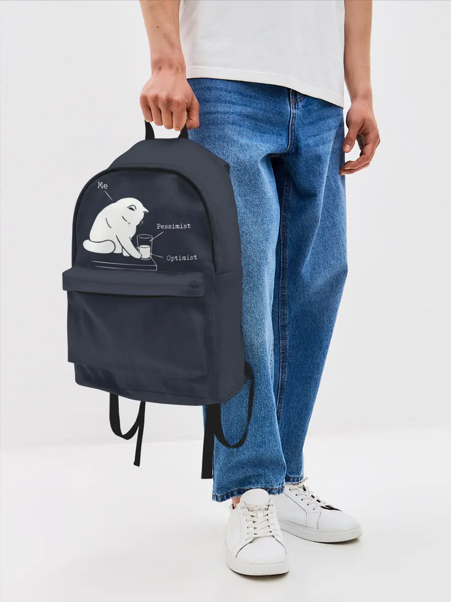 Рюкзак джинсовый / Кот хулиган