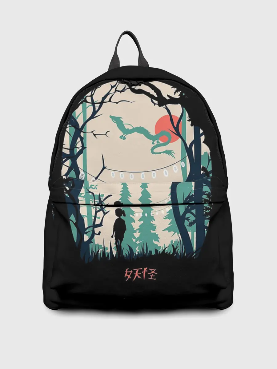 Рюкзак джинсовый / Хранители леса и дракон