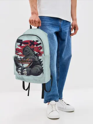 Рюкзак джинсовый / Blue Godzilla