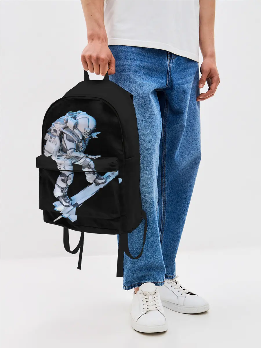 Рюкзак джинсовый / Космонавт