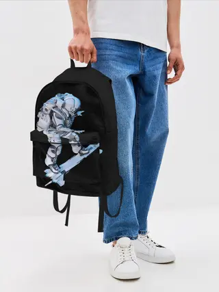 Рюкзак джинсовый / Космонавт