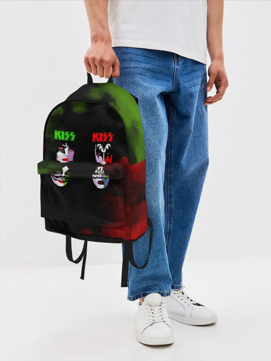 Рюкзак джинсовый / Kiss