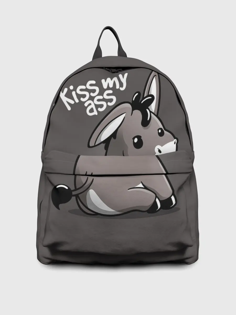 Рюкзак джинсовый / Мягкий ослик