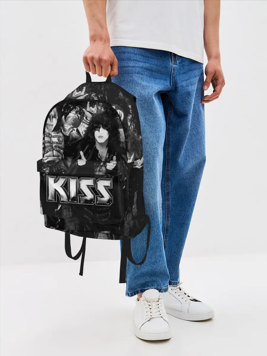 Рюкзак джинсовый / Kiss