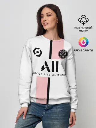 Женский свитшот / Неймар ПСЖ гостевая форма 2021/2022