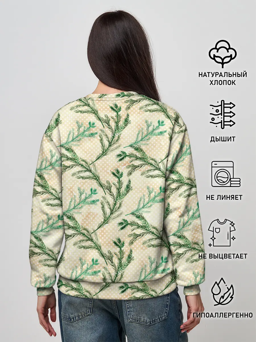 Женский свитшот / Ель новогодняя