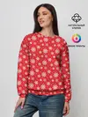Женский свитшот / Снежинки