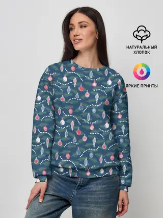 Женский свитшот / Новогодняя Ёлка