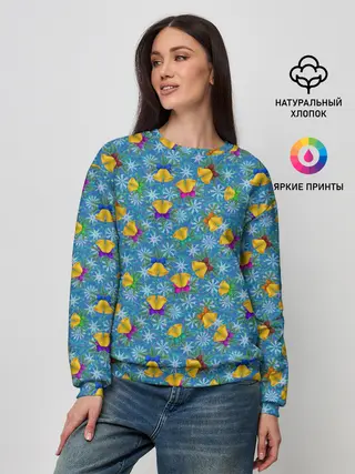 Женский свитшот / Праздничные Колокольчики