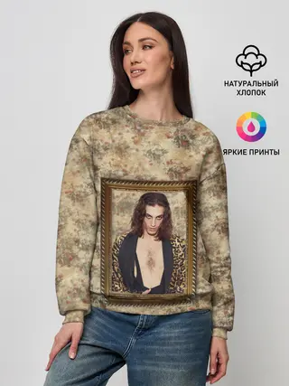 Женский свитшот / Домиано Давид. Портрет на стене