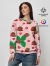 Женский свитшот / Клубника в шоколаде