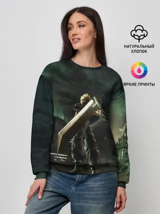 Женский свитшот / Клауд Страйф FF7