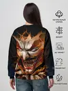 Женский свитшот / Улыбка смерти в Хэллоуин