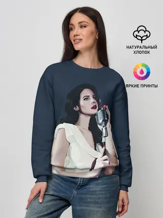 Женский свитшот / Лана с микрофоном