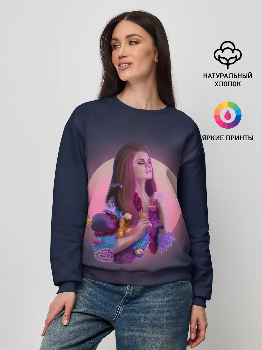 Женский свитшот / Лана под водой