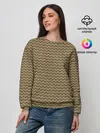 Женский свитшот / Абстракция разноцветные зигзаги