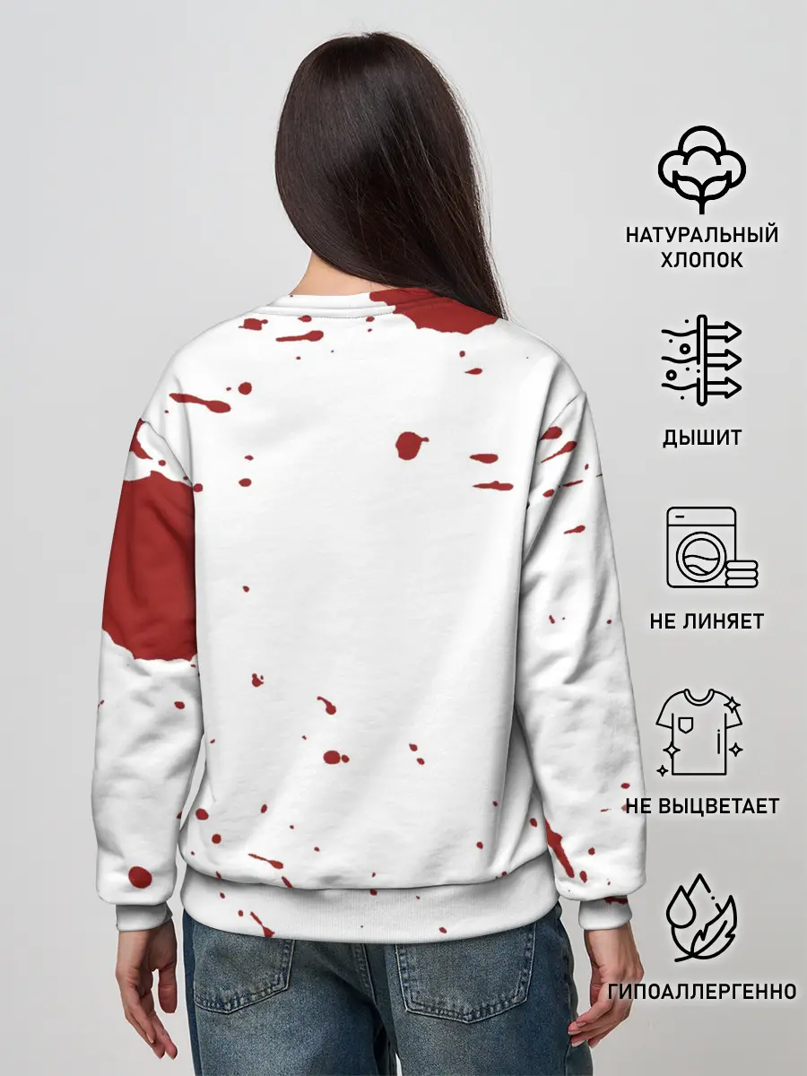 Женский свитшот / blood have a killer day Dexter