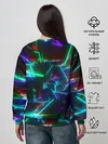 Женский свитшот / Неоновая ведьма с волком