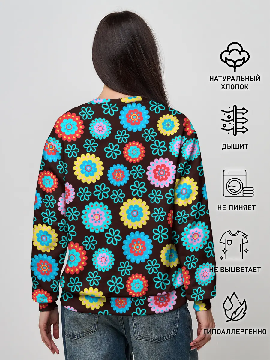 Женский свитшот / Flоwers