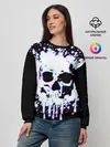 Женский свитшот / Мерцающий череп