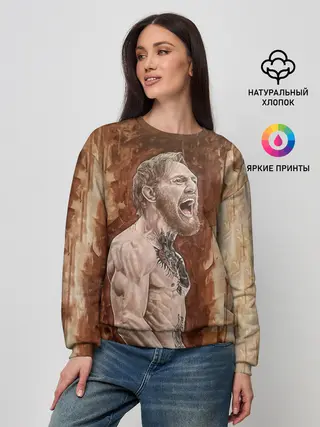 Женский свитшот / Ярость Конора МакГрегора