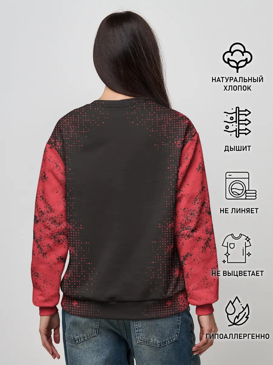 Женский свитшот / ИГРА В КАЛЬМАРА | СОТРУДНИК ТРЕУГОЛЬНИК