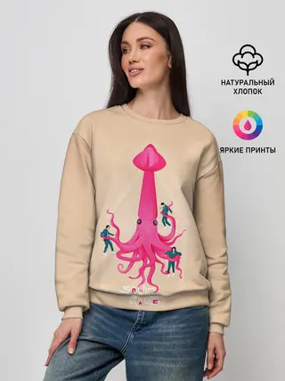 Женский свитшот / В плену у Кальмара