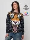 Женский свитшот / Амурский тигр в ночи