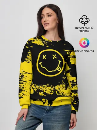 Женский свитшот / Нирвана Гранж | Nirvana Smile