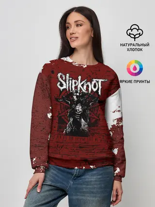 Женский свитшот / Слипкнот Гранж | Slipknot Rock Goat