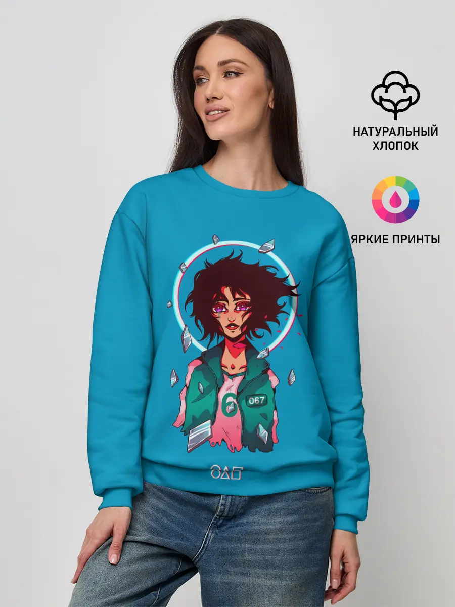 Женский свитшот / Плачущая 067