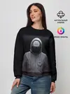 Женский свитшот / ИГРА В КАЛЬМАРА | СОТРУДНИК КВАДРАТ
