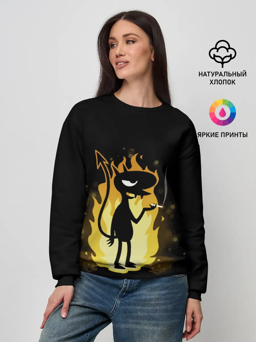 Женский свитшот / Чертенок Do it