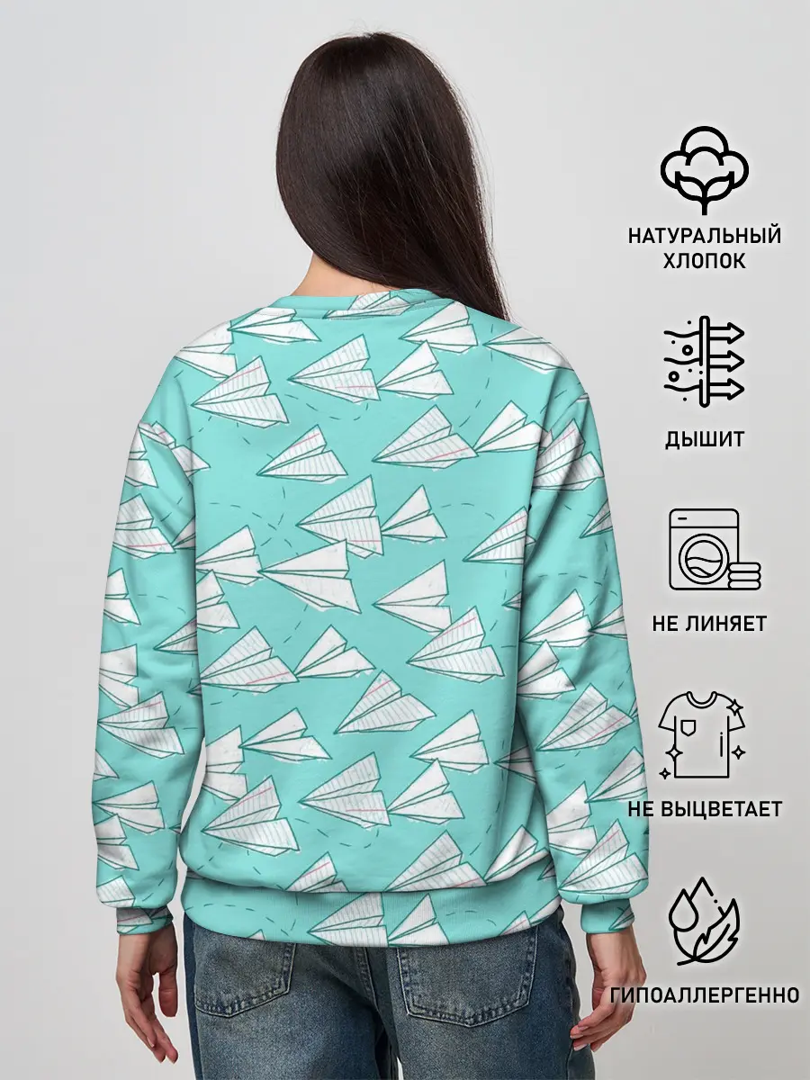 Женский свитшот / Paper Airlines
