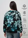Женский свитшот / Космические снежинки