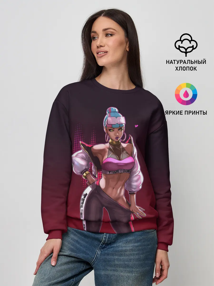 Женский свитшот / League of Legends Qiyana