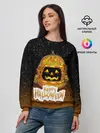 Женский свитшот / ТЫКВА КОСМОНАВТ | SPACE HALLOWEEN