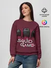 Женский свитшот / ИГРА В КАЛЬМАРА ТРИО | SQUID GAME TRIO
